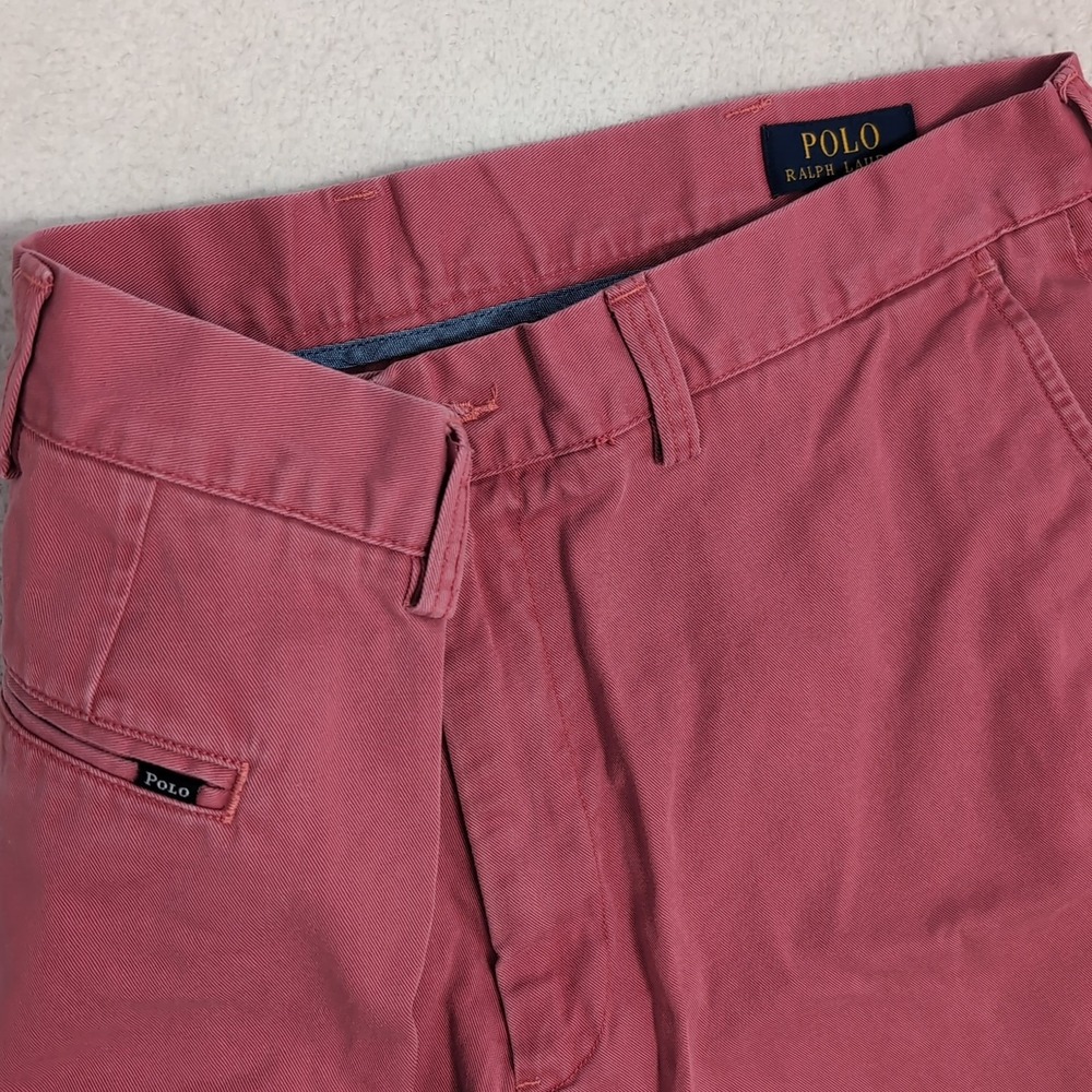 Polo‎ Ralph Lauren Classic Fit Khaki Mens 36x9" Shorts Salmon Pink